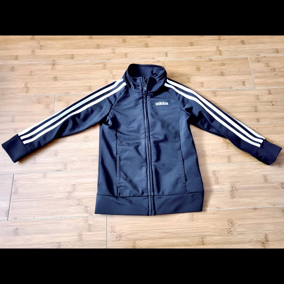 ADIDAS Zip-Up Sport Black Jacket 3T - Picture 2 of 5
